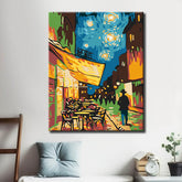 Painting by Numbers Cafe Terrace in The Evening Van Gogh